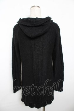 画像2: axes femme / レースアップリボンカーディガン M 黒 Y-25-11-21-096-AX-TO-SZ-ZY