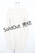 axes femme POETIQUE / オフショルニットワンピ M 生成り Y-25-11-21-097-AX-OP-SZ-ZY
