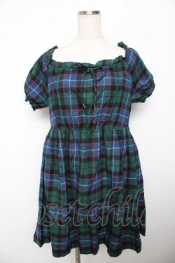 画像1: Jane Marple / タータンチェックワンピース M グリーン Y-25-11-21-103-JM-OP-SZ-ZY