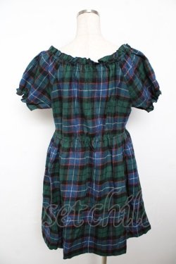画像2: Jane Marple / タータンチェックワンピース M グリーン Y-25-11-21-103-JM-OP-SZ-ZY