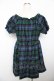 画像2: Jane Marple / タータンチェックワンピース M グリーン Y-25-11-21-103-JM-OP-SZ-ZY (2)