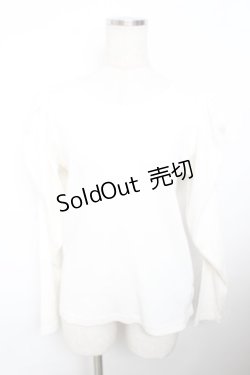 画像1: axes femme POETIQUE / パワショルリブカットプルオーバー M 生成り Y-25-11-21-011-AX-TO-SZ-ZY