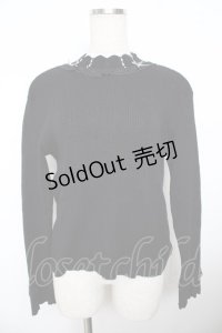 axes femme POETIQUE / プチスタンドニットプル M 黒 Y-25-11-21-014-AX-TO-SZ-ZY