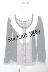 axes femme / レース切替プルオーバー  黒 Y-25-11-21-015-AX-TO-SZ-ZY