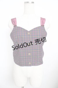 axes femme / タータンチェックビスチェ M コン Y-25-11-21-002-AX-TO-SZ-ZY