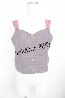 画像1: axes femme / タータンチェックビスチェ M コン Y-25-11-21-002-AX-TO-SZ-ZY