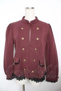 axes femme / ナポレオン風ストレッチジャケット M ワイン Y-25-11-21-019-AX-JA-SZ-ZY