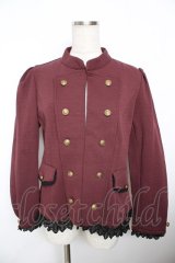 axes femme / ナポレオン風ストレッチジャケット M ワイン Y-25-11-21-019-AX-JA-SZ-ZY