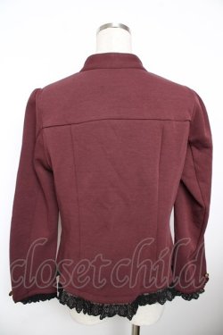 画像2: axes femme / ナポレオン風ストレッチジャケット M ワイン Y-25-11-21-019-AX-JA-SZ-ZY