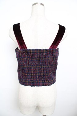 画像2: axes femme / タータンチェックビスチェ M コン Y-25-11-21-002-AX-TO-SZ-ZY