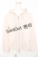 axes femme / ビーズテープポケットパーカー  ピンク Y-25-11-21-021-AX-TO-AS-ZY