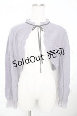 axes femme / ニットショートボレロ M ラベンダー Y-25-11-21-024-AX-TO-SZ-ZY