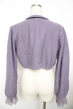 画像2: axes femme / ニットショートボレロ M ラベンダー Y-25-11-21-024-AX-TO-SZ-ZY