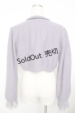 画像2: axes femme / ニットショートボレロ M ラベンダー Y-25-11-21-024-AX-TO-SZ-ZY