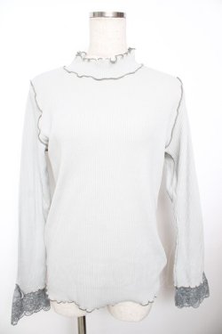 画像1: axes femme / メローリブタートルインナー M ミント Y-25-11-21-029-AX-TO-SZ-ZY