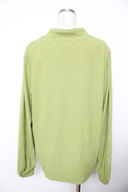 画像2: axes femme / チャイナ釦マオカラートップス M グリーン Y-25-11-21-030-AX-TO-SZ-ZY