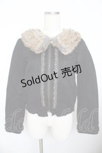 axes femme / ファー襟ブルゾン M 黒 Y-25-11-21-037-AX-TO-SZ-ZY