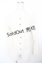 axes femme / ファー襟付きニットカーディガン M 生成り Y-25-11-21-039-AX-TO-SZ-ZY