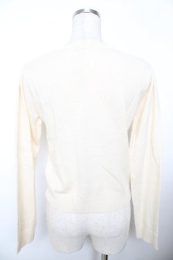 画像2: axes femme / ファー襟付きニットカーディガン M 生成り Y-25-11-21-039-AX-TO-SZ-ZY