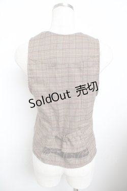 画像2: axes femme POETIQUE / レースフリルベスト  茶 Y-25-11-21-004-AX-TO-SZ-ZI