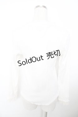 画像2: axes femme / 立体花ビジューリブプルオーバー  オフ Y-25-11-21-041-AX-TO-AS-ZY