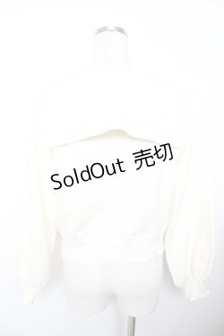 画像2: axes femme POETIQUE / セーラーカラーニットカーディガン M 生成り Y-25-11-21-042-AX-TO-SZ-ZI