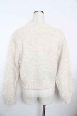 画像2: axes femme / リボンいっぱいニット M 生成り Y-25-11-21-043-AX-TO-SZ-ZY