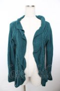 axes femme / ニットフリルカーデ M グリーン Y-25-11-21-045-AX-TO-SZ-ZY