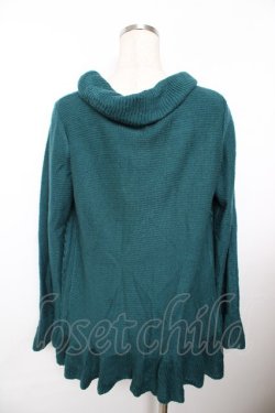 画像2: axes femme / ニットフリルカーデ M グリーン Y-25-11-21-045-AX-TO-SZ-ZY