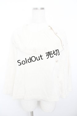 画像1: axes femme / ニットケープ F 生成り Y-25-11-21-048-AX-TO-SZ-ZY