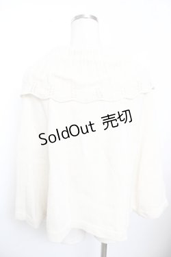 画像2: axes femme / ニットケープ F 生成り Y-25-11-21-048-AX-TO-SZ-ZY