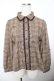 画像1: axes femme / チェックブラウス M 茶 Y-25-11-21-050-AX-BL-SZ-ZY (1)