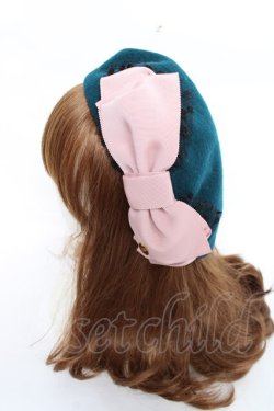 画像2: Leur Getter / チュール＆グログランリボンベレー  グリーン Y-25-11-22-036-LU-AC-SZ-ZY