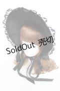 Moi-meme-Moitie / Lilyレース貴婦人ボンネット  黒×黒 Y-25-11-22-040-MO-AC-SZ-ZY