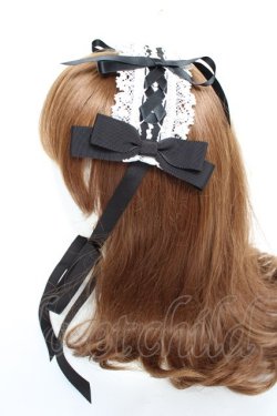 画像2: BABY, THE STARS SHINE BRIGHT / Sweetie Fairy taleあかずきんちゃんヘッドドレス  黒×白レース Y-25-11-22-041-BA-AC-SZ-ZY