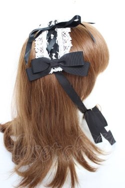 画像4: BABY, THE STARS SHINE BRIGHT / Sweetie Fairy taleあかずきんちゃんヘッドドレス  黒×白レース Y-25-11-22-041-BA-AC-SZ-ZY