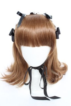 画像5: BABY, THE STARS SHINE BRIGHT / Sweetie Fairy taleあかずきんちゃんヘッドドレス  黒×白レース Y-25-11-22-041-BA-AC-SZ-ZY