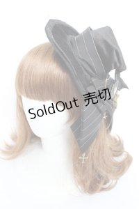 GOTH / クロスチェーン魔法使いクリップハット  黒 Y-25-11-22-042-GO-AC-SZ-ZY
