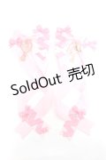 LOTUS ribbon / ツインテールリボンバレッタ  ピンク Y-25-11-22-008-EL-ZA-SZ-ZY