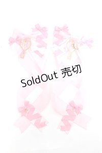 LOTUS ribbon / ツインテールリボンバレッタ  ピンク Y-25-11-22-008-EL-ZA-SZ-ZY