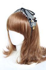 画像1: 【SALE】LOLITA / モチーフ付きカチューシャ  サックス Y-25-11-22-043-LO-AC-SZ-ZT487 (1)