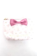 Maison de FLEUR / イースターラビットポーチ  ピンク Y-25-11-22-009-LO-ZA-SZ-ZT487