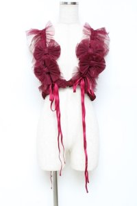 Vallee lys / Nocturne Tulle Harness  ワイン Y-25-11-22-048-GO-TO-SZ-ZY