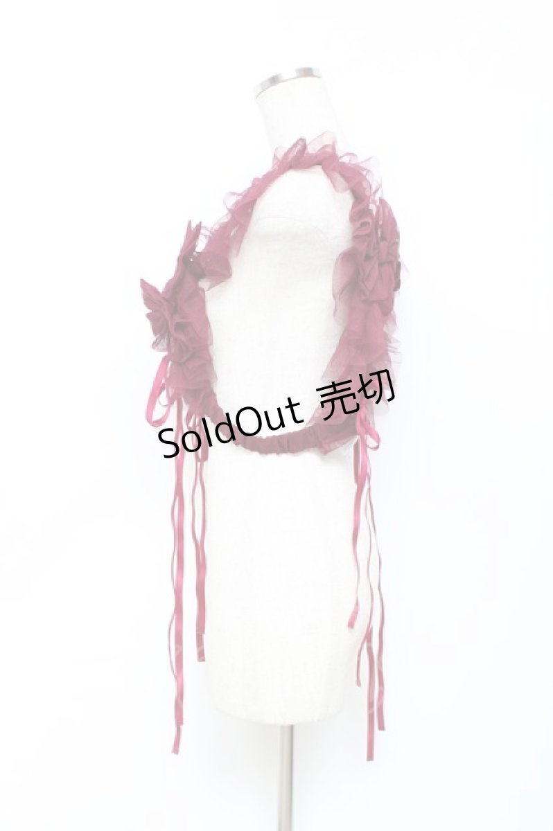 画像2: Vallee lys / Nocturne Tulle Harness  ワイン Y-25-11-22-048-GO-TO-SZ-ZY (2)