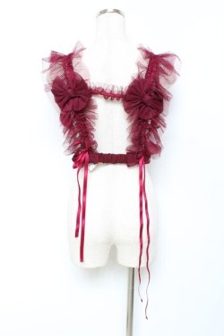 画像3: Vallee lys / Nocturne Tulle Harness  ワイン Y-25-11-22-048-GO-TO-SZ-ZY