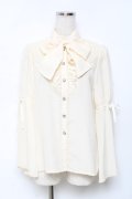 axes femme kawaii / 姫袖フリルブラウス M 生成り Y-25-11-22-051-AX-BL-SZ-ZY