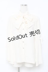 axes femme kawaii / 姫袖フリルブラウス M 生成り Y-25-11-22-051-AX-BL-SZ-ZY