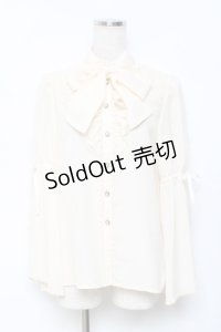 axes femme kawaii / 姫袖フリルブラウス M 生成り Y-25-11-22-051-AX-BL-SZ-ZY
