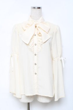 画像1: axes femme kawaii / 姫袖フリルブラウス M 生成り Y-25-11-22-051-AX-BL-SZ-ZY