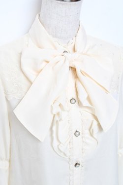 画像4: axes femme kawaii / 姫袖フリルブラウス M 生成り Y-25-11-22-051-AX-BL-SZ-ZY